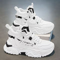 High-top men's shoes 2025new arrivalspring youthbootssportscasualwhite heightening dadeasiest for matchtrendy shoes