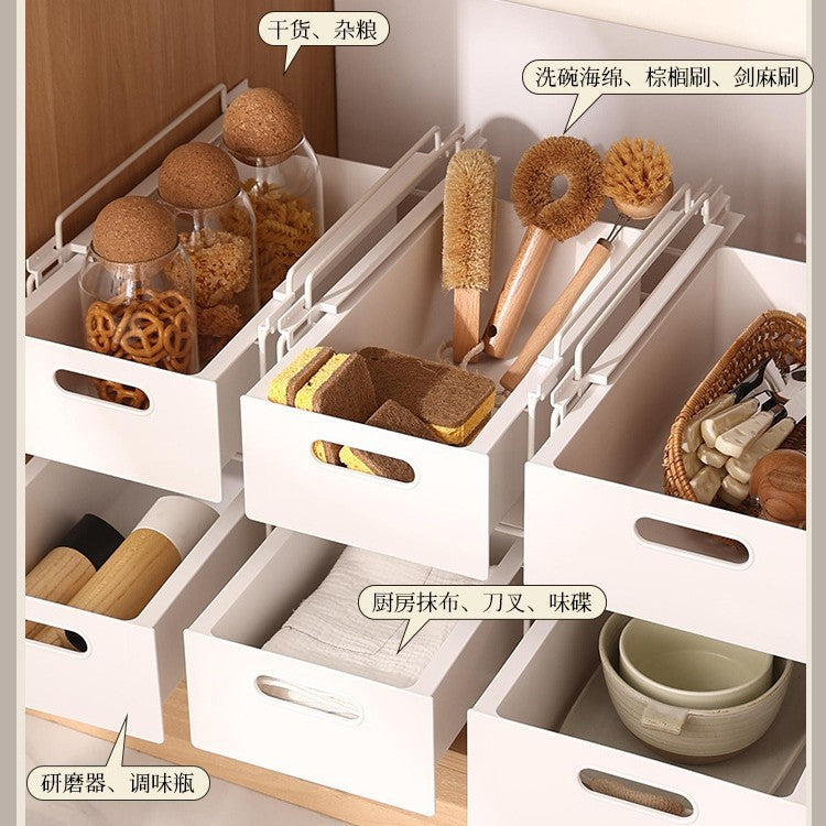 Pull-out kitchen condiment storage rack new arrival multifunctional condiment storage rack casual bowl, chopsticks and pot holder