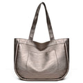 2025 new fashion cross-border women's bag - high-quality versatile tote bag, large capacity shoulder bag, minimalist commuter bag, mom bag