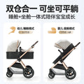 Factory direct high-view baby stroller: lightweight, reclining, foldable, shock-absorbing, two-way, newborn infant carriage