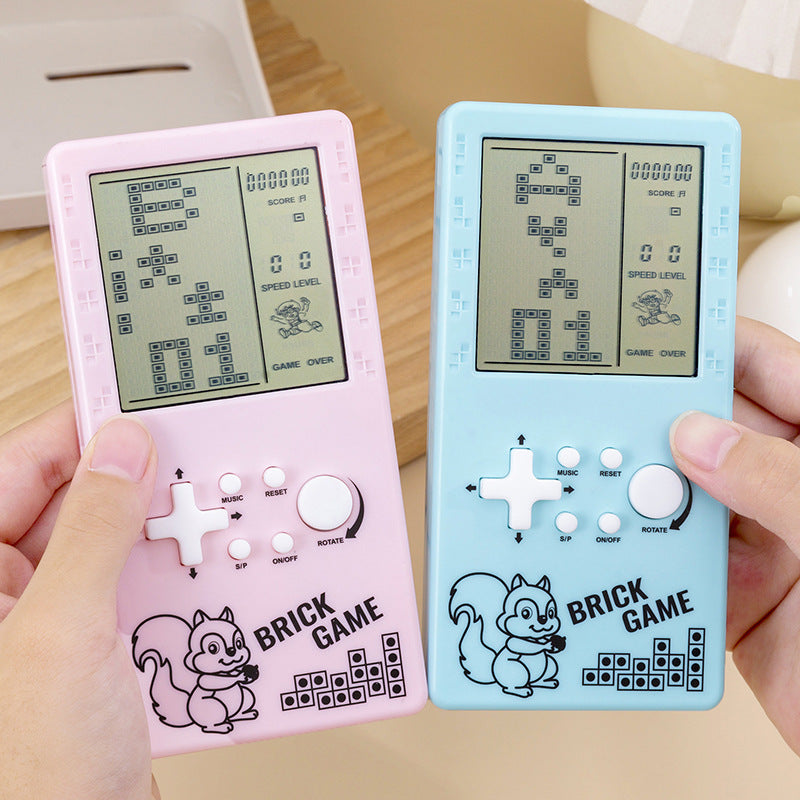mini handheld game console - educational tetris game machine - portable classic nostalgic gift - wholesale