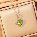 [titanium steel] cross-border fashion four-leaf clover necklace for women, light luxury, stylish, popular, high-end, simple clavicle chain jewelry