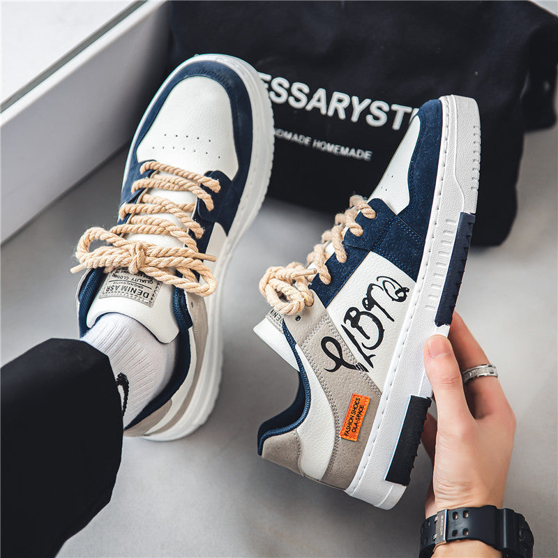 2025 spring new korean style trendy men's shoes, versatile sneakers for teenagers and students, popular athletic casual shoes