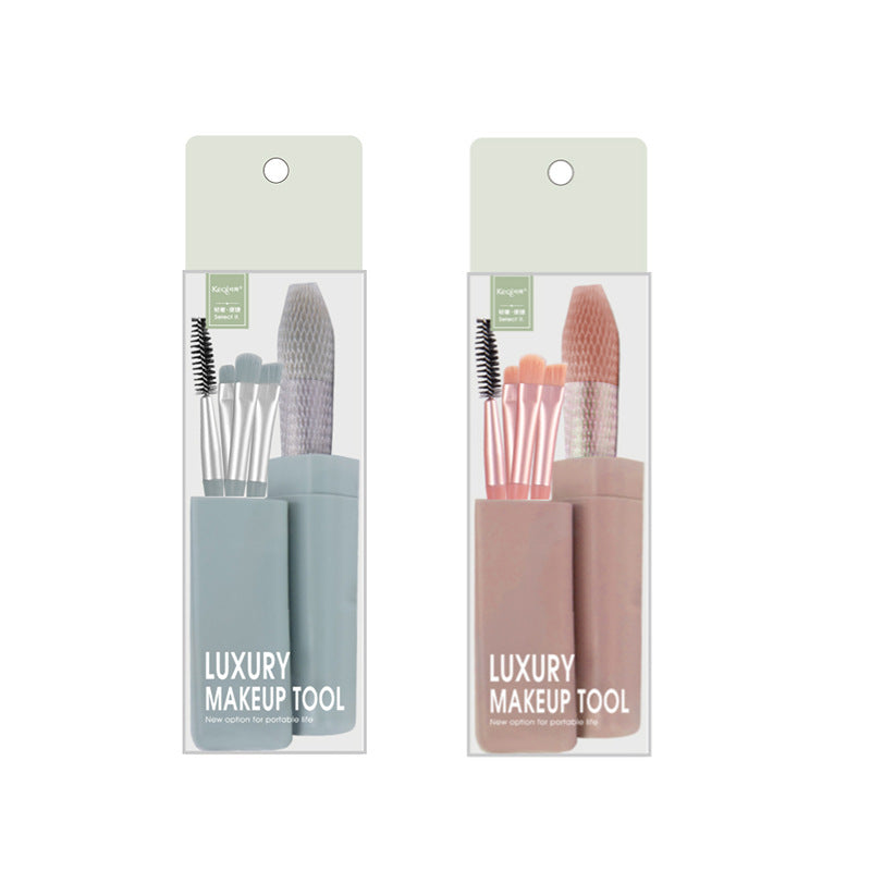 Keqi five-in-one makeup brush beauty tool eye brush portable eye shadow set brush wholesale excellent makeup cosmetics