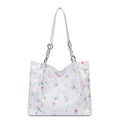 2025 new large capacity women's bag lace fashion handbag minimalist trendy shoulder bag casual commuter tote bag