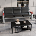 Office sofa coffee table combination lounge row chair simple three-slot iron frame bench aisle waiting sofa chair