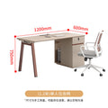 Saint li staff office desk and chair set - minimalist computer desk, employee desk, office workstation