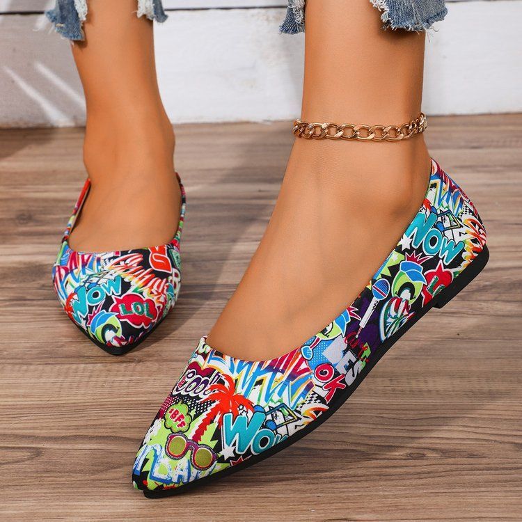 Export spring & fallnew arrival thick heel pointed toe flatsflatsflats women's flatsplus sizecasualexport work women's shoes
