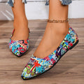 Export spring & fallnew arrival thick heel pointed toe flatsflatsflats women's flatsplus sizecasualexport work women's shoes