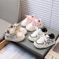 Clearance sale: korean style cartoon anti-slip casual shoes for boys and girls - trendy white sneakers for toddlers and young children