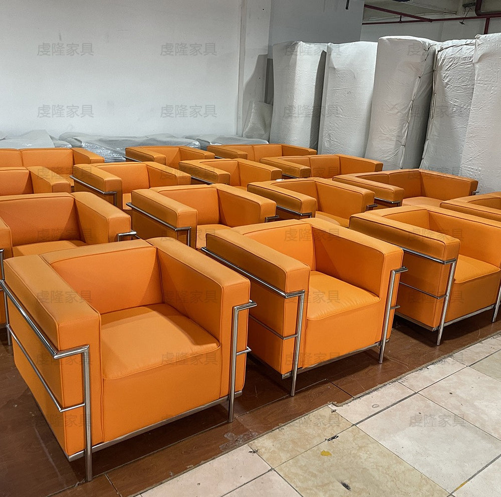 genuine leather sofa 4s store lc3 le corbusier office sofa designer furniture genuine leather office sofa chair