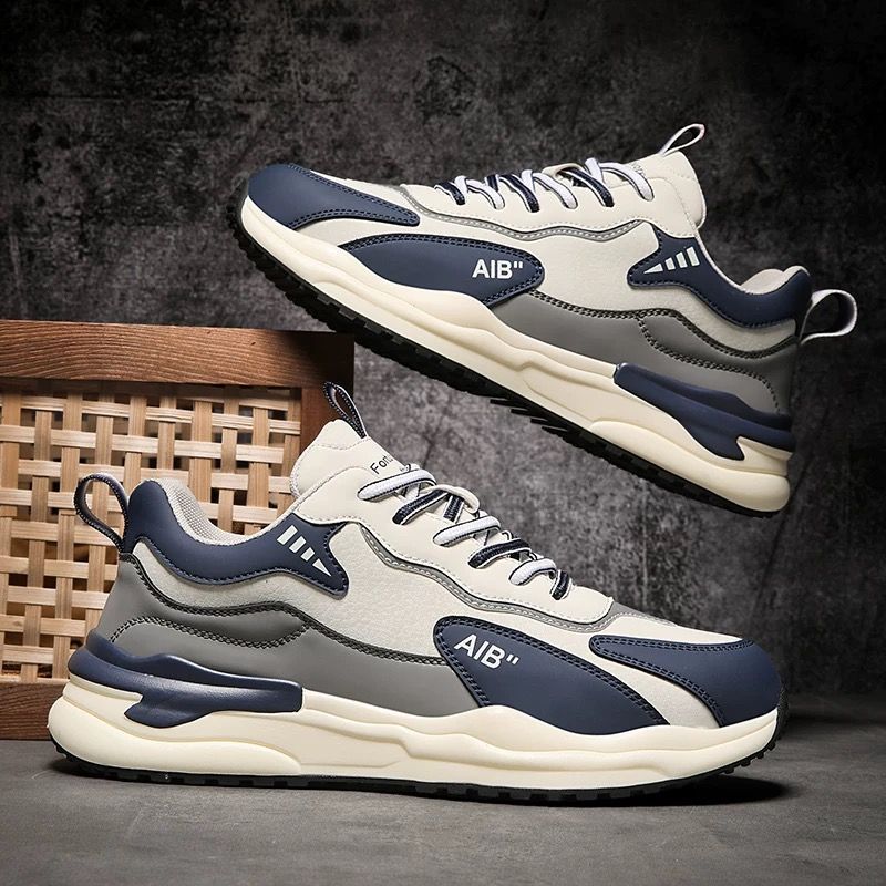Argan men's shoes spring leather sneakers meneasiest for matchcasual shoes running non-slip heightening dad trendy shoes winter