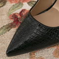 2024 black spring/autumn pointed-toe stiletto heels - women's flats & pumps - plus size available