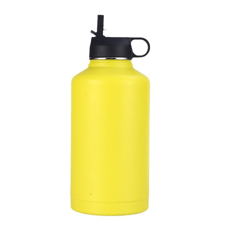 304 stainless steel insulated tumbler, outdoor portable sports water bottle, 64oz double-walled vacuum space bottle wholesale