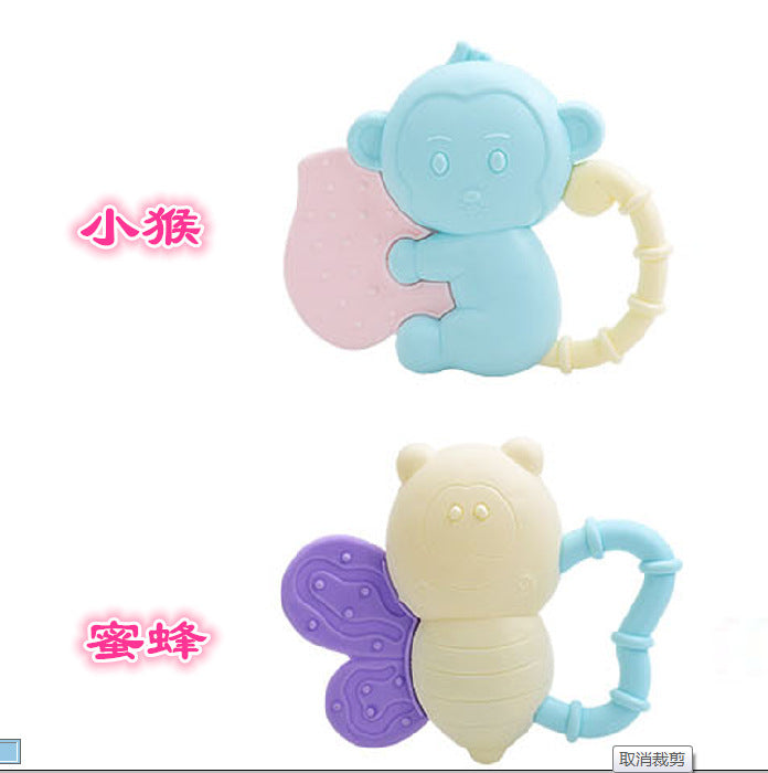 Bulk rattle can be boiled teeth bite baby rattle hand ring ball bulk bed hanging bell baby toy accessories