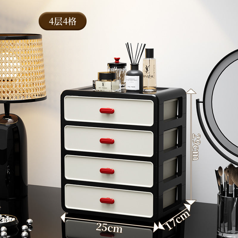 Friendly antique cosmetics storage box desktop dresser drawer type household bedroom sundries storage box