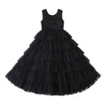 European and american custom girls' formal dress - deep v-back, puffy princess style, children's cake dress, ages 3-6