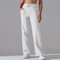 Naked new waistband drawstring loose pants high waist body shaping yoga clothes large flap pocket pants on both sides sports wear fitness pants