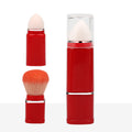 Square 2-in-1 retractable brush set-burgundy + opp packaging