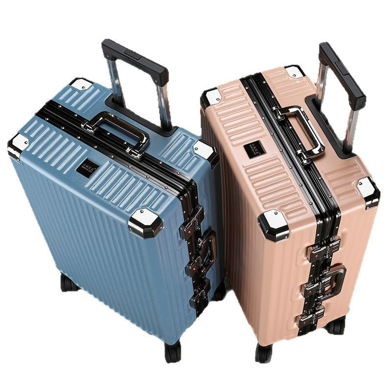 Luggage 2023 new thickened silent wheel password box can sit large capacity female strong and durable suitcase oversized