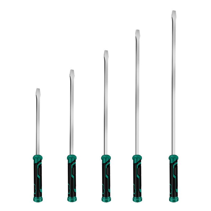 Baolian one-word long screwdriver, tire repair rod, large flat screwdriver, self-defense pry bar