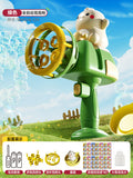 New electric bubble machine with multiple bubble nozzles - fully automatic, handheld bubble gun toy for fun and games!