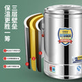 Food warmer, large-capacity temperature-controlled stall, special canteen warmer, lunch box, stainless steel rice bucket