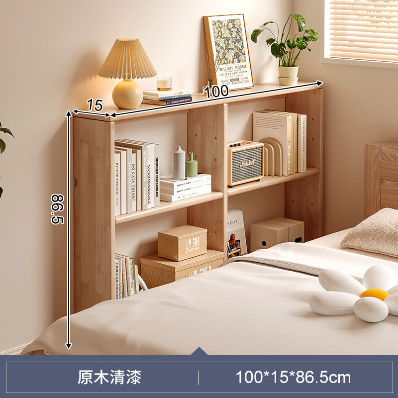 Solid wood bedside shelf, bedside gap, bedside crack, long cabinet against the wall, narrow frame behind the sofa, storage cabinet, storage