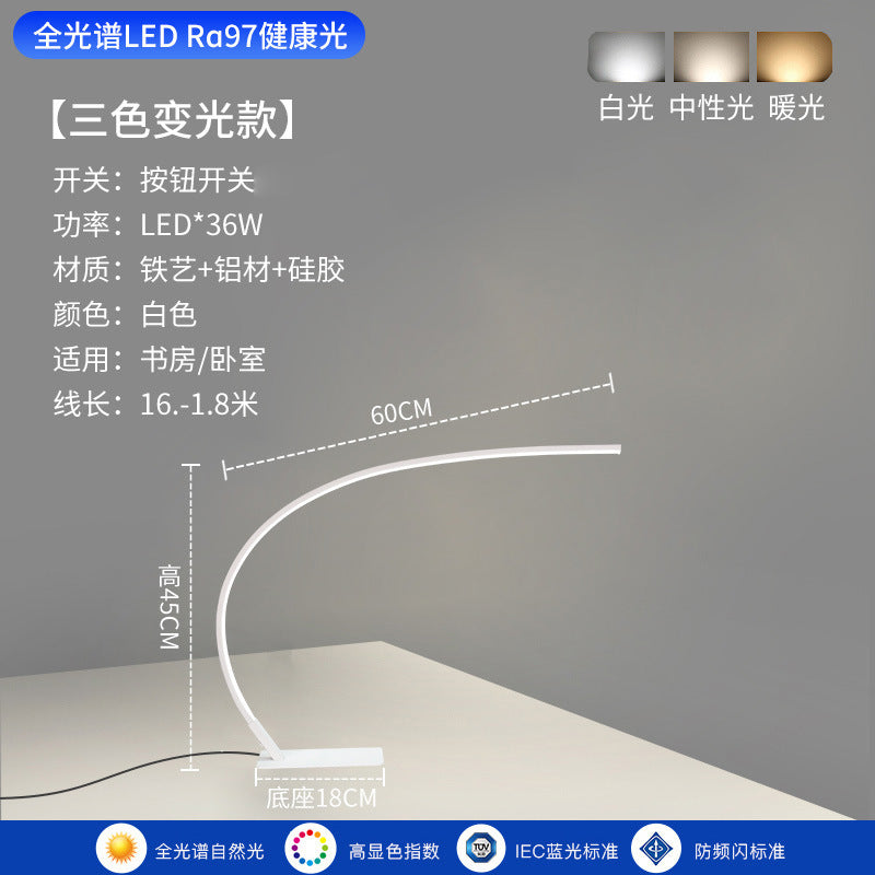 exclusive: creative desk lamp for dorms, students, and kids - ultra-bright reading light with full spectrum eye protection