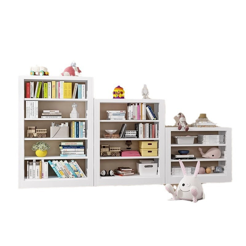 Steel bookshelf storage for home, freely combinable, floor-standing display unit, integrated wall-mounted, multi-tier children's library bookcase
