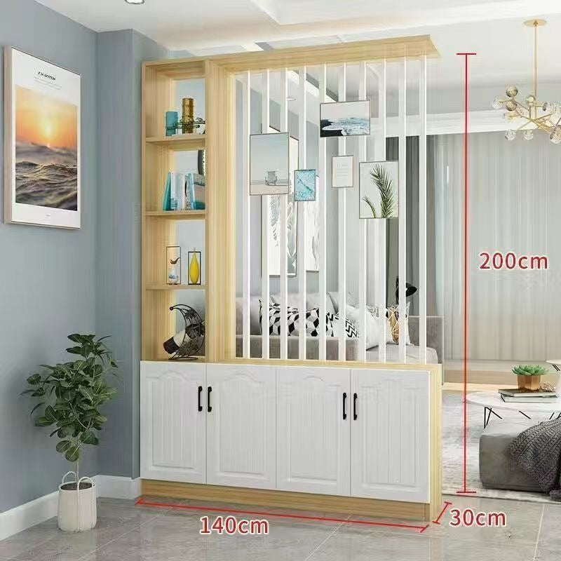 Entrance door shoe cabinet, entrance cabinet, all-in-one screen partition, living room cover, wine cabinet, storage rack, prosperous decoration cabinet
