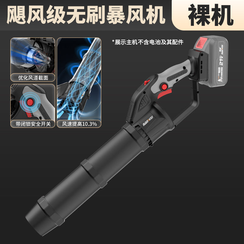 Nanwei lithium electric hair dryer rechargeable blower blower high power industrial grade blowing dust blowing fallen leaves blowing snow