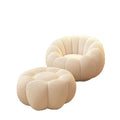 Lazy sofa can lie down and sleep casual chair balcony popular tatami bedroom single pumpkin small sofa cream