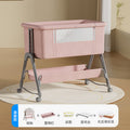 Pure cloth 003 upgrade - latex coconut palm mattress [apricot blossom powder flagship model] naked bed + urine table + bed surround + storage basket
