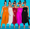 European and american export women's clothing  summer sexy hot girl fashion crop top one-shoulder solid color two-piece pants set