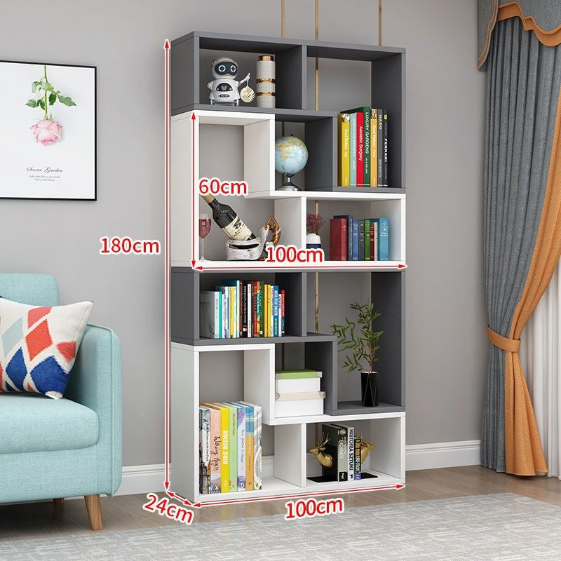 Free shipping casual combination bookshelf bookcase creative corner bedroom floor-standing simple storage rack partition display rack entrance