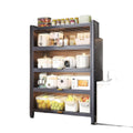 Kitchen storage rack floor-standing multi-layer storage cabinet for home with door dust-proof multi-functional cabinet sideboard storage cabinet