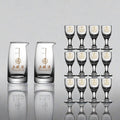 (2 pots, 12 cups with wuliangye logo) 100 penguin pot + wuliangye cup