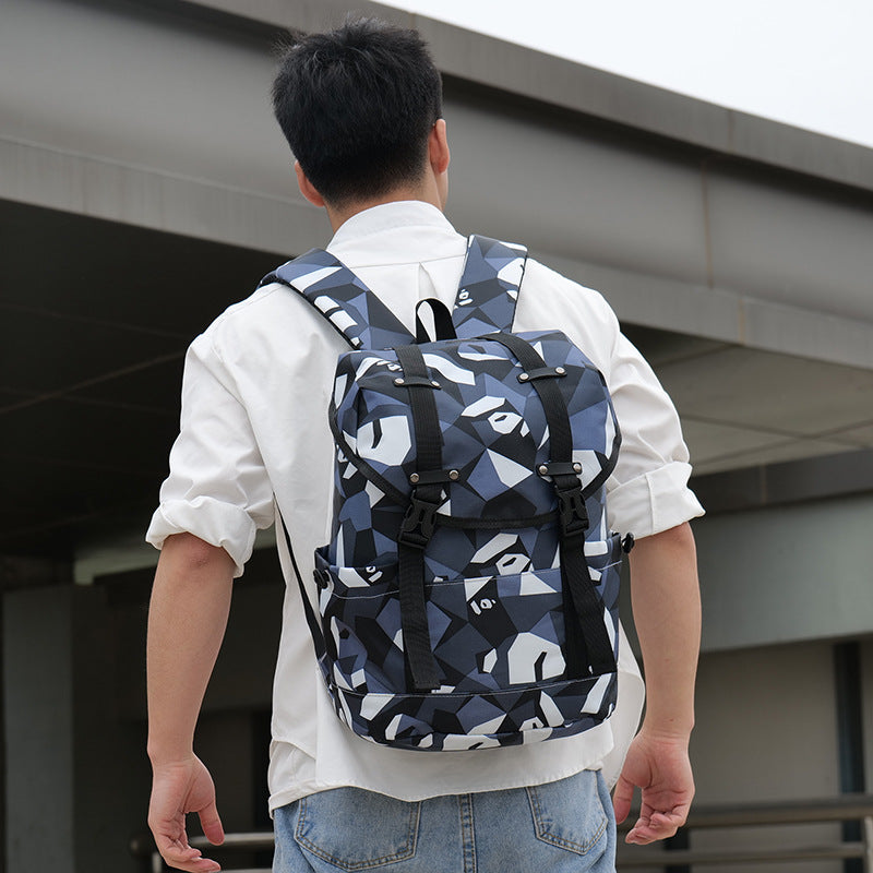 New men's fashion and simplicity travel backpack casual computer outdoor backpack middle school student backpack