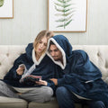 Pullover fleece pajamas heattech tv blanket outdoor cold-proof nightgown couple's outfit sweatshirt fleece heattech clothing