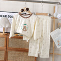 a type kids home clothes for boys and girls cartoon thin pajamas modal air-conditioning clothes openable short sleeves