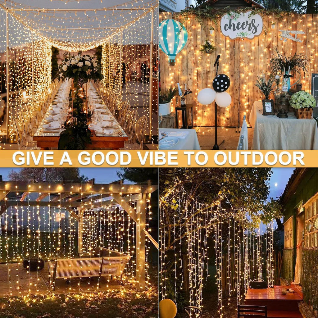 LED lantern project lighting ice bar light, starry hanging light, curtain light, fringed string light, wedding window decoration light