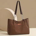 Large capacity shoulder bag 2026 new style minimalist retro casual trendy handbag women's bag versatile commuter tote bag