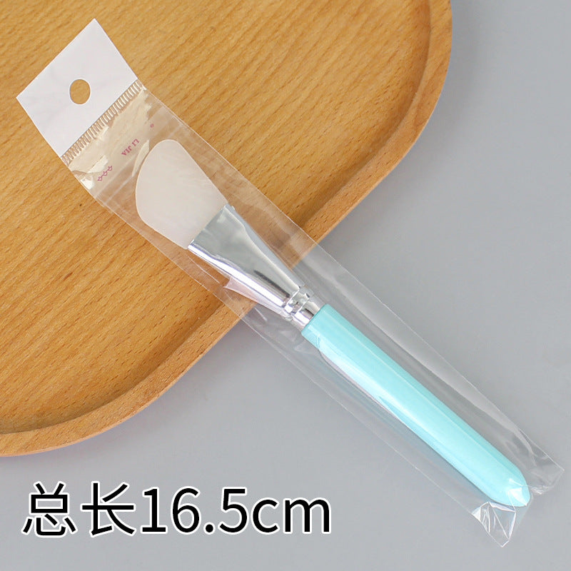 Beauty silicone brush facial mask brush makeup brush soft bristle head brush mud mask beauty tool fan-shaped fruit acid brush
