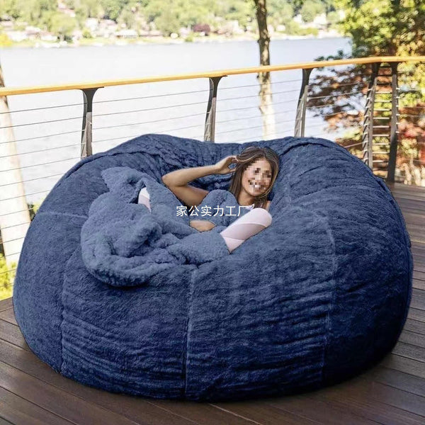 lazy sofa sponge bed bean bag double triple bedroom plush bean rice fabric recliner jacket