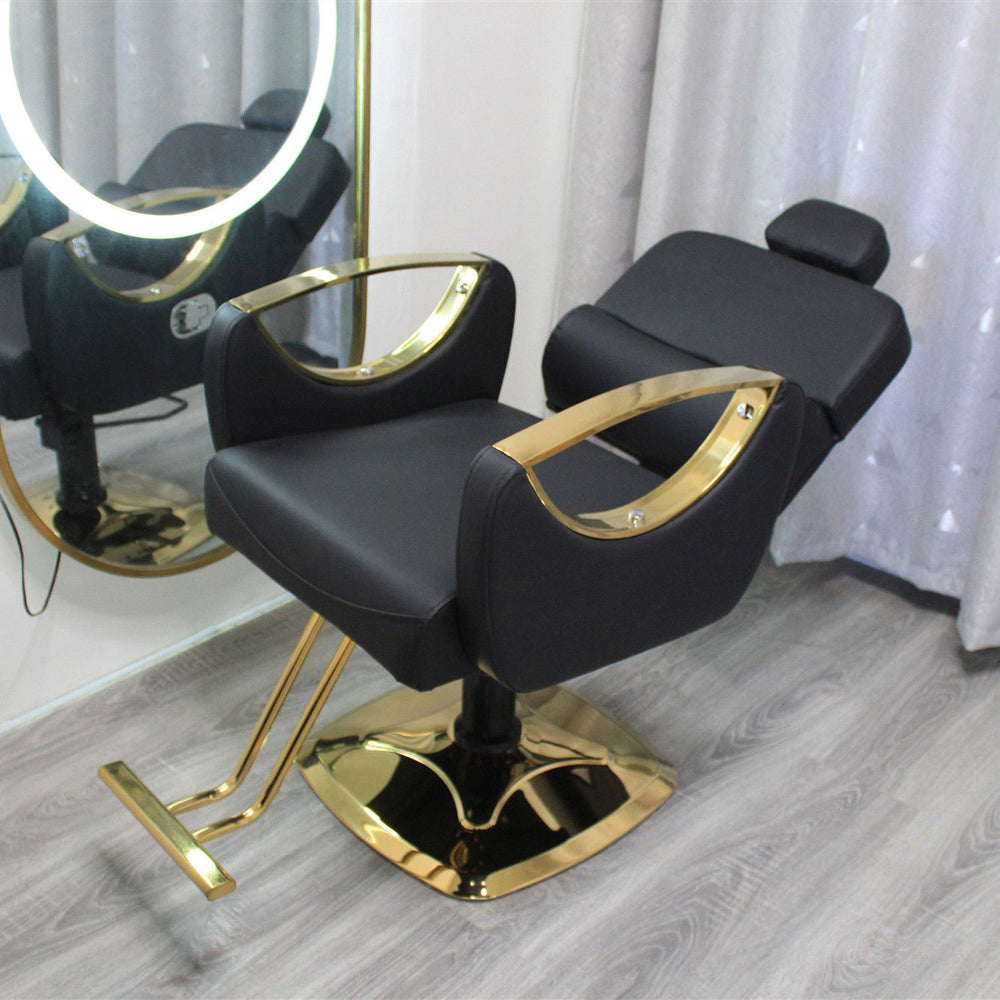 Barber shop chair can be reclined and lifted classypopular hairdressing chair hair salon special shaving lounge chair barber chair