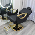 Black electroplated gold square tray, knock-down style