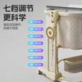 Aluminum alloy baby crib - portable, foldable, and convertible bassinet - multifunctional newborn bed - splice-together large bed
