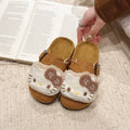 Girls' princess half-slippers, new spring 2025 collection, kids' birkenstock-style soft sole closed-toe slip-ons