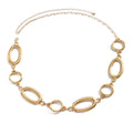 Wholesale waist chains & accessories: european & american cross-border jewelry for women - unique, high-end, round ring, exaggerated, irregular patchwork body chains